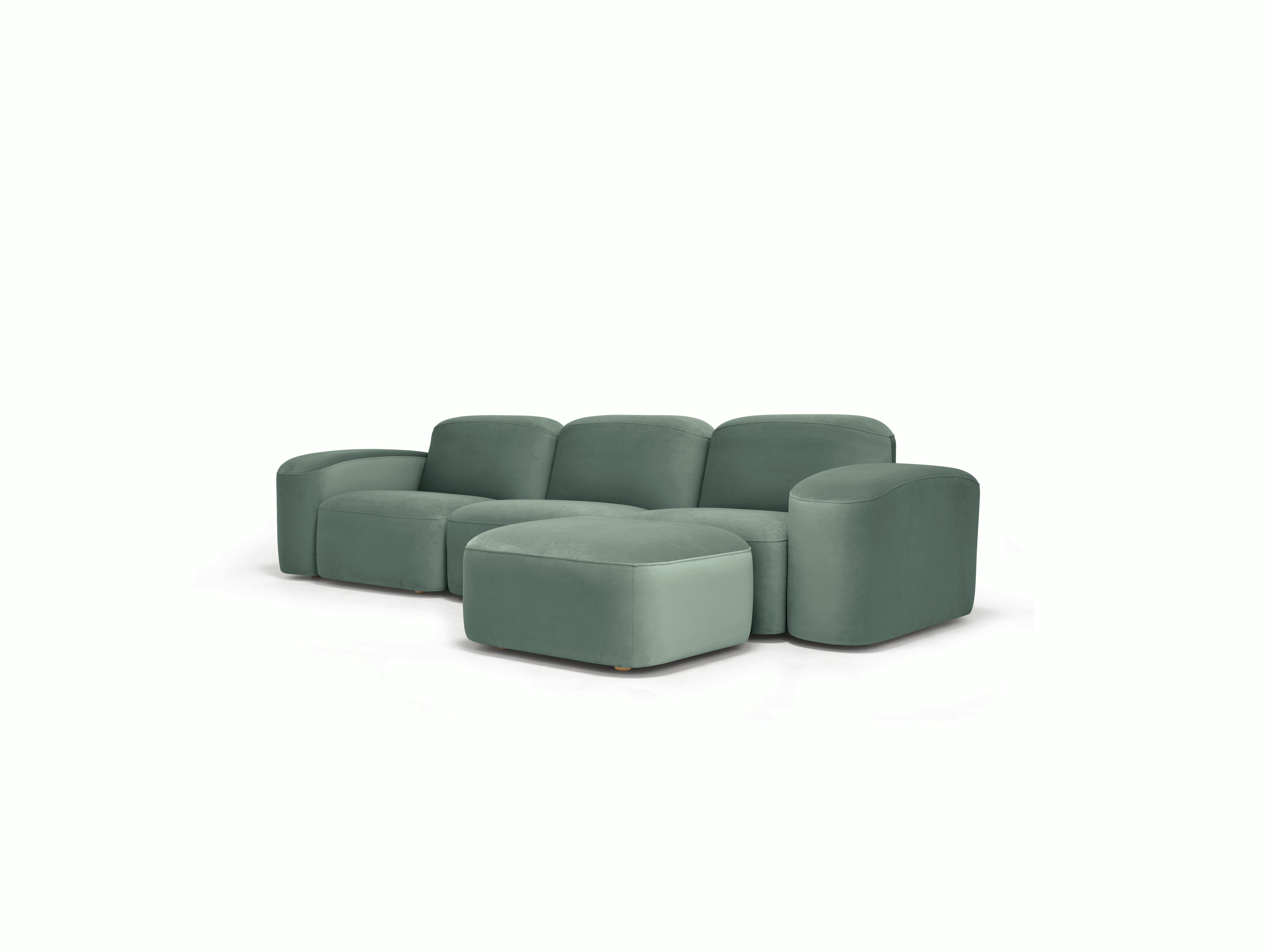 Muse Sofa - Three Seater with Muse Ottoman