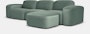 Muse Sofa - Three Seater with Muse Ottoman