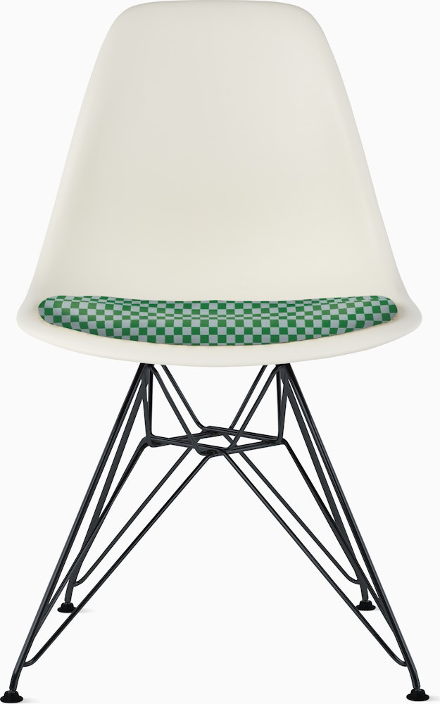 Eames Molded Plastic Side Chair with Seat Pad