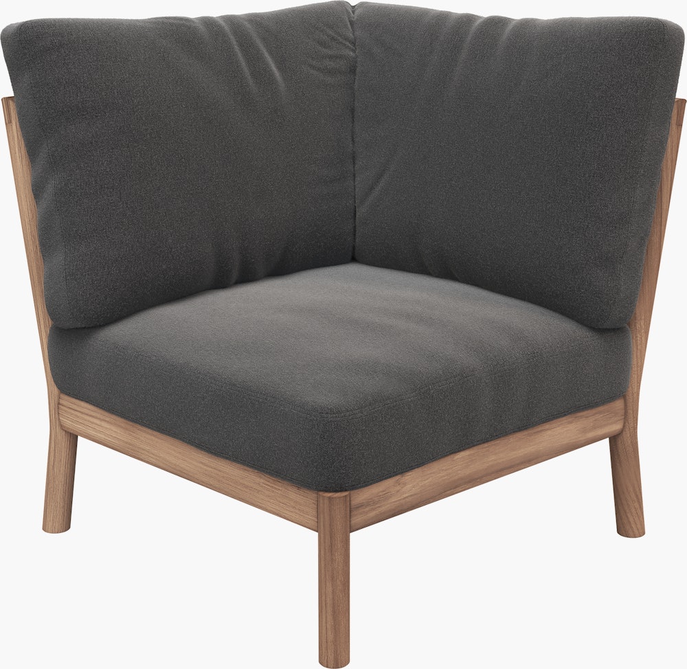 Tradition Outdoor Corner Seat Module - Charcoal