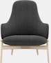 ReFrame Lounge Chair - High Back,  Capri,  Graphite,  Ash