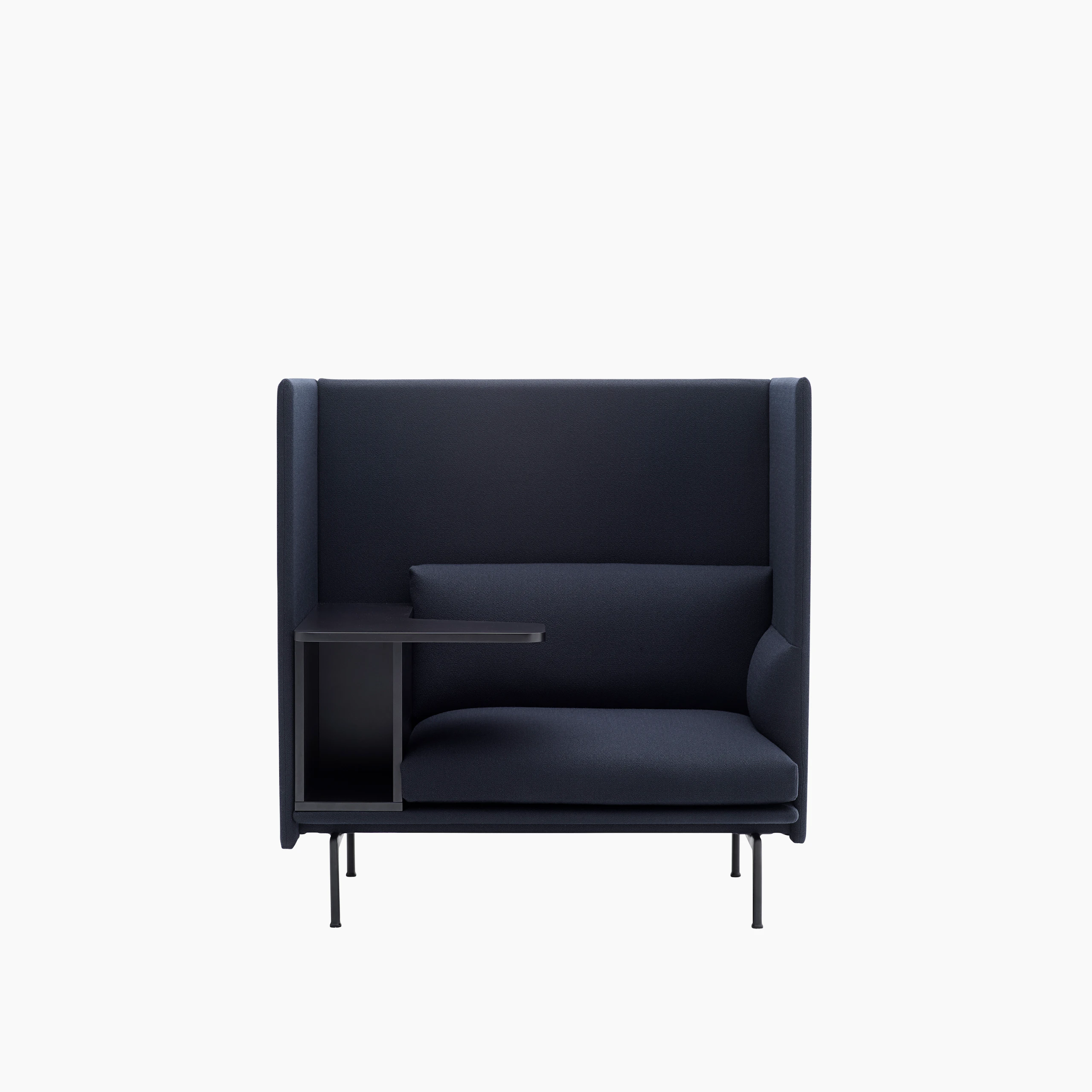 Outline highback work one seater vidar 554 left Muuto
