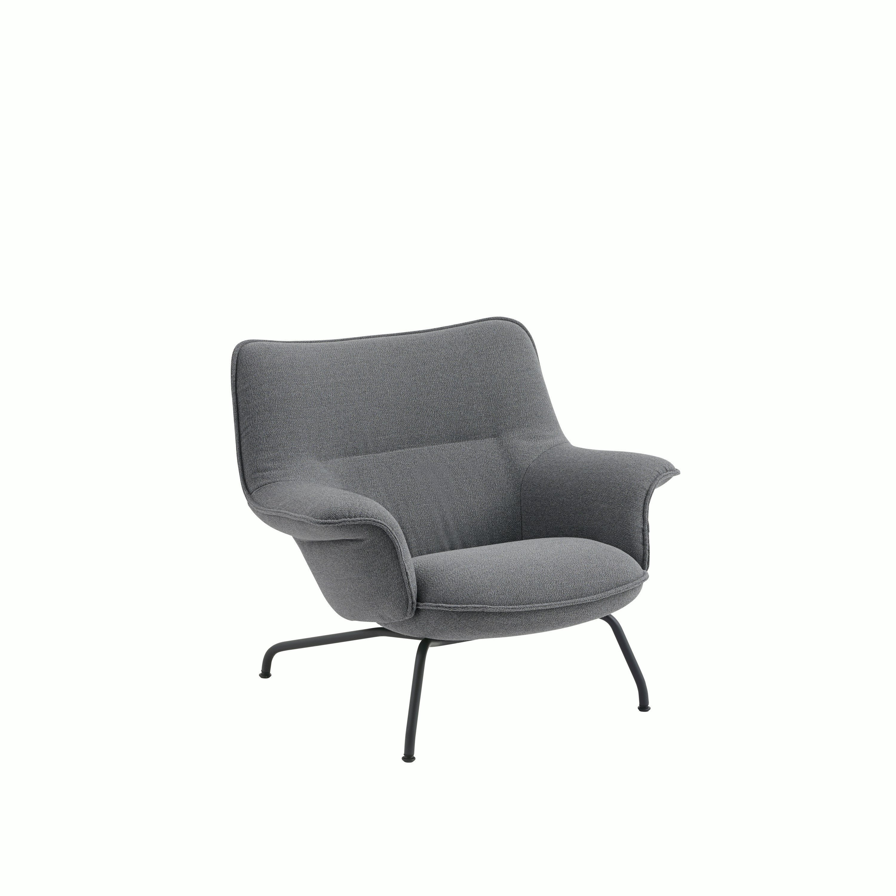 Doze lounge chair low back tube ocean 80 anthracite black muuto 5000x5000 hi res