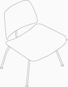 Eames Molded Plywood Lounge Chair Metal Base (LCM)