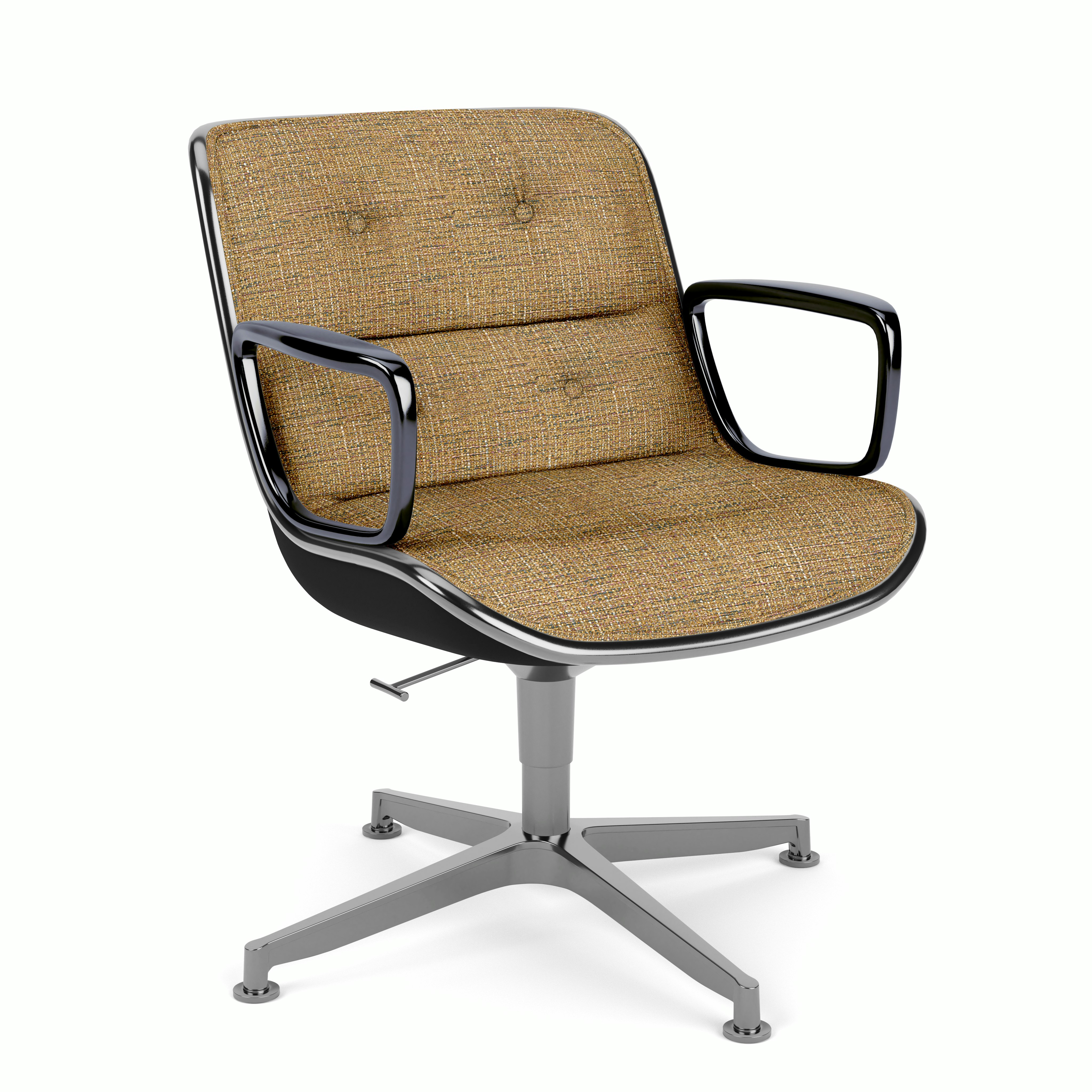 Pollock Executive Armchair - 4 Star,  Polished Aluminum,  Diva,  Starlet