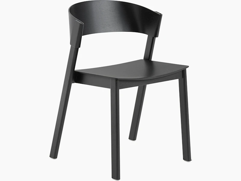Cover side chair black Muuto 5000x5000