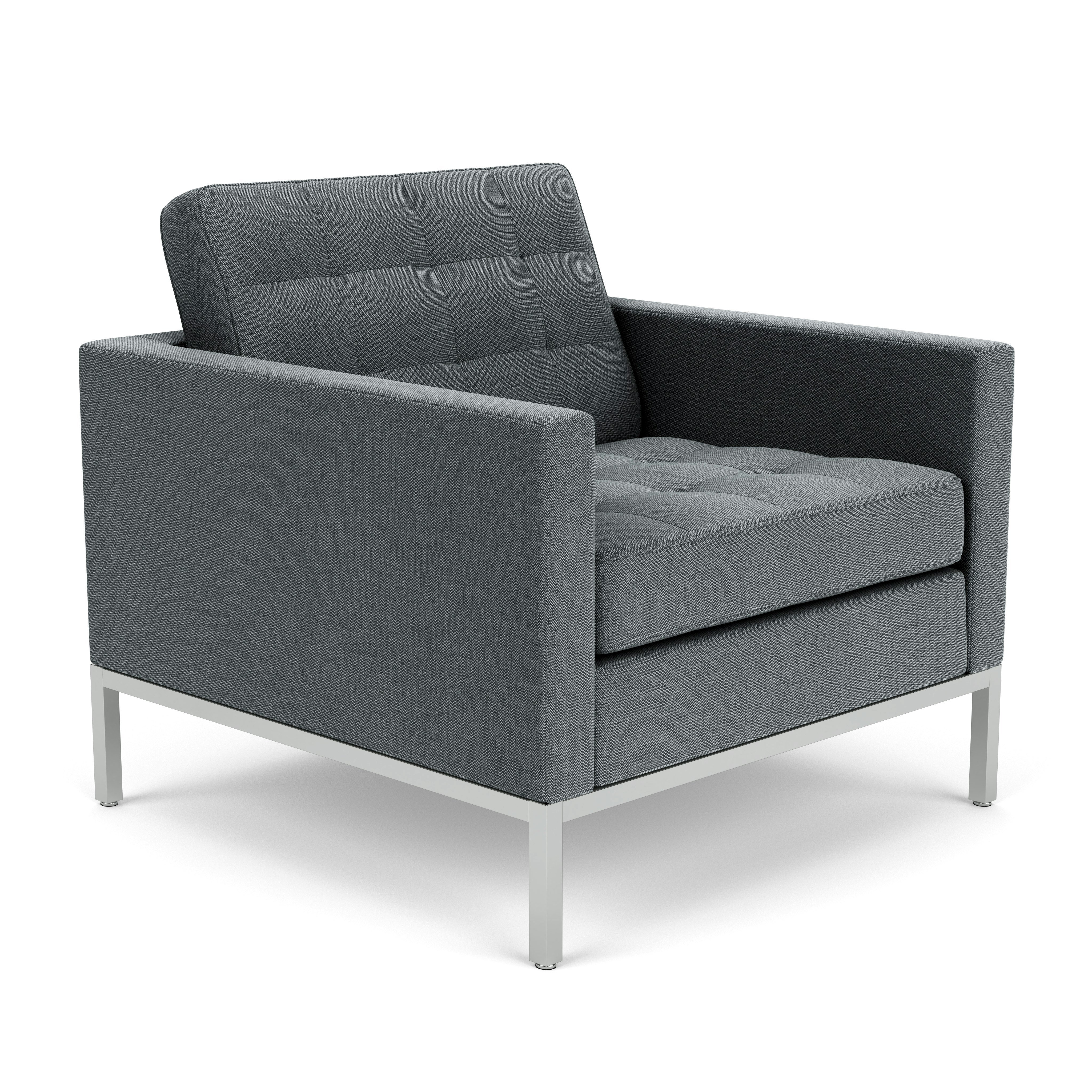 Florence Knoll Lounge Chair -  Hourglass, Iron