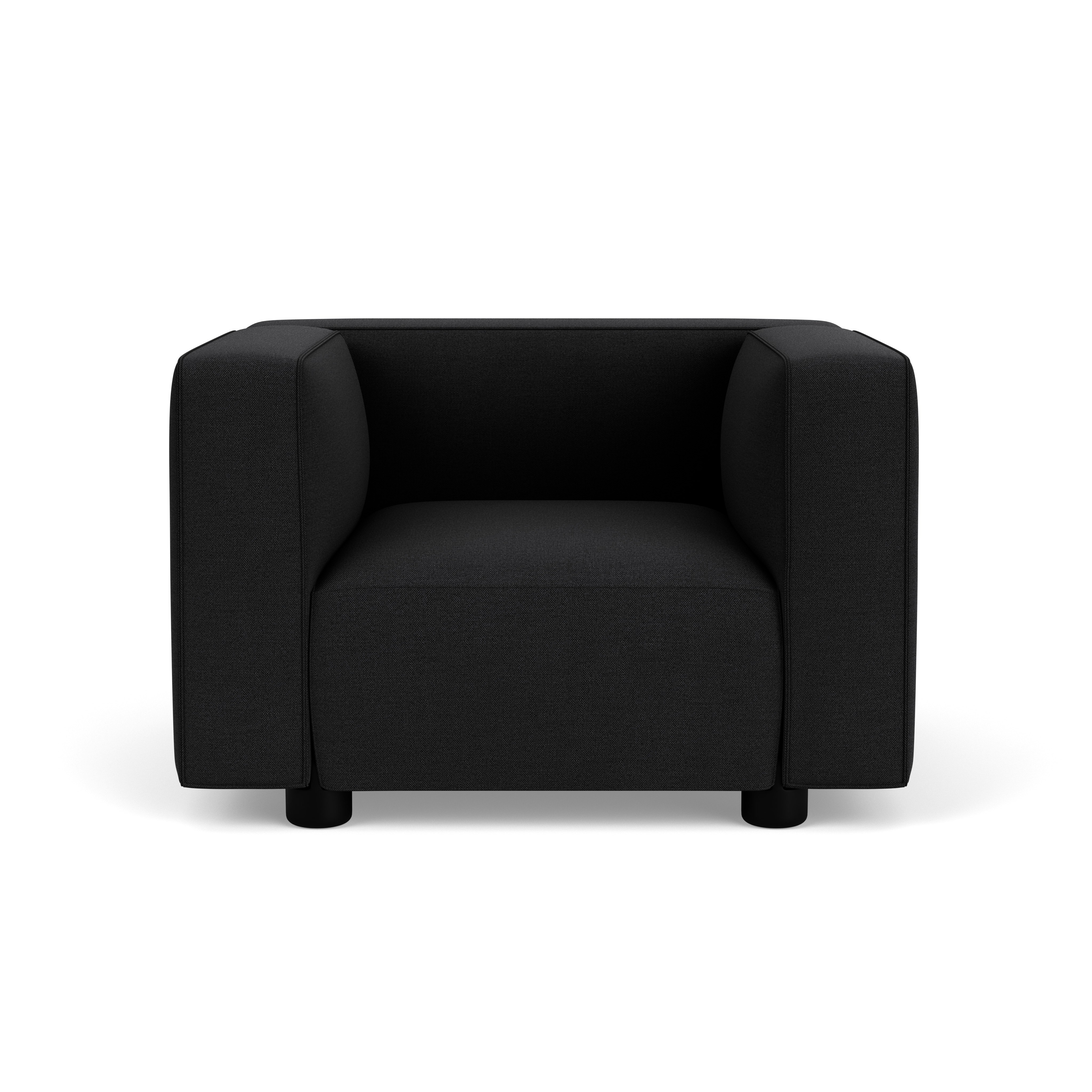 Barber Osgerby Armchair -  Black Lacquer,  Hourglass,  Caviar