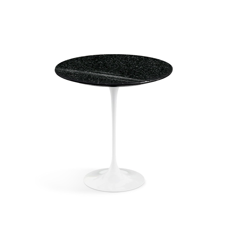 Saarinen Side Table - Granite,  Black Andes,  White