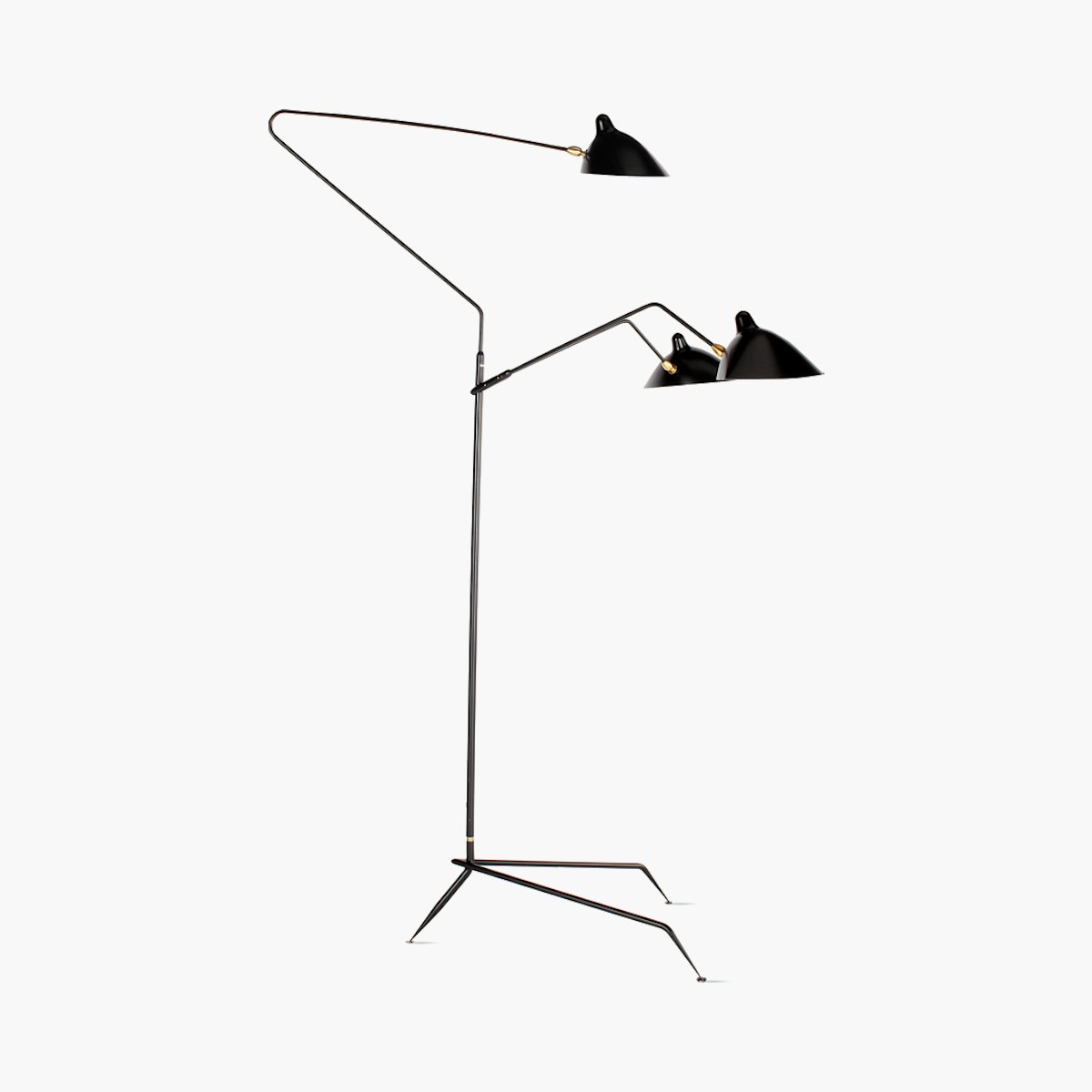 Serge Mouille Floor Lamp Serge Mouille Three Arm Floor Lamp