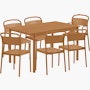 Linear Steel Dining Set Linear Steel Dining Set