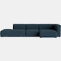 Mags One-Arm Sectional Wide - Right, Pecora, Blue