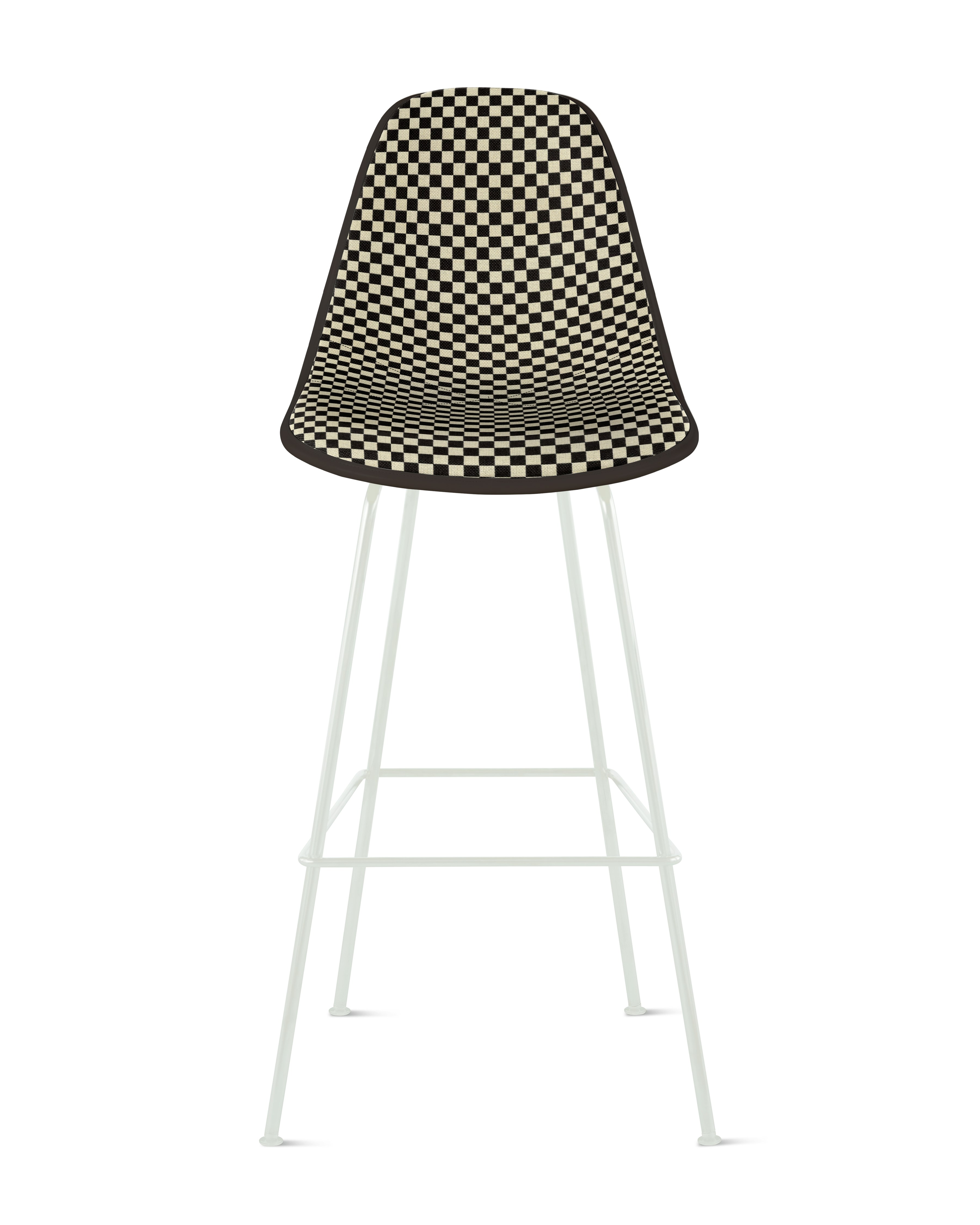 Eames Upholstered Molded Plastic Stool