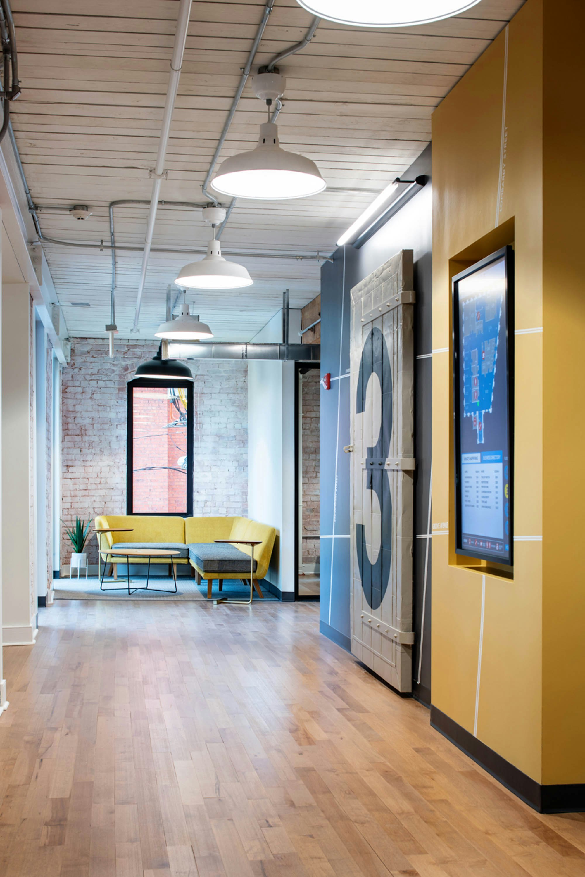 rockwell unscripted modular sofa occasional table immersive planning lounge area