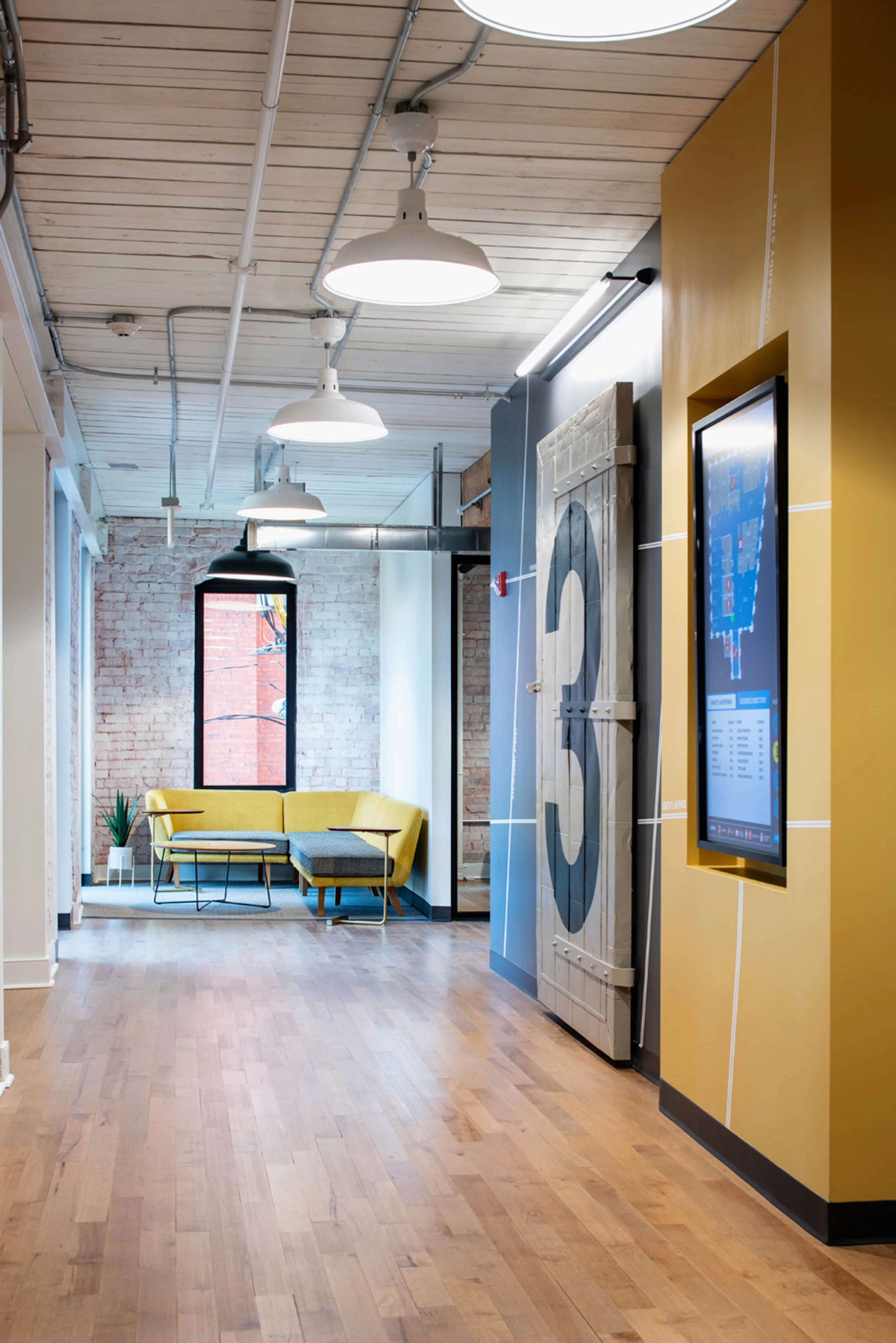 rockwell unscripted modular sofa occasional table immersive planning lounge area