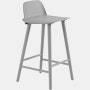 Nerd bar stool h65cm grey Muuto 5000x5000 hi res