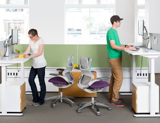 Tone Height Adjustable Table Knoll Tone Standing Height Tables