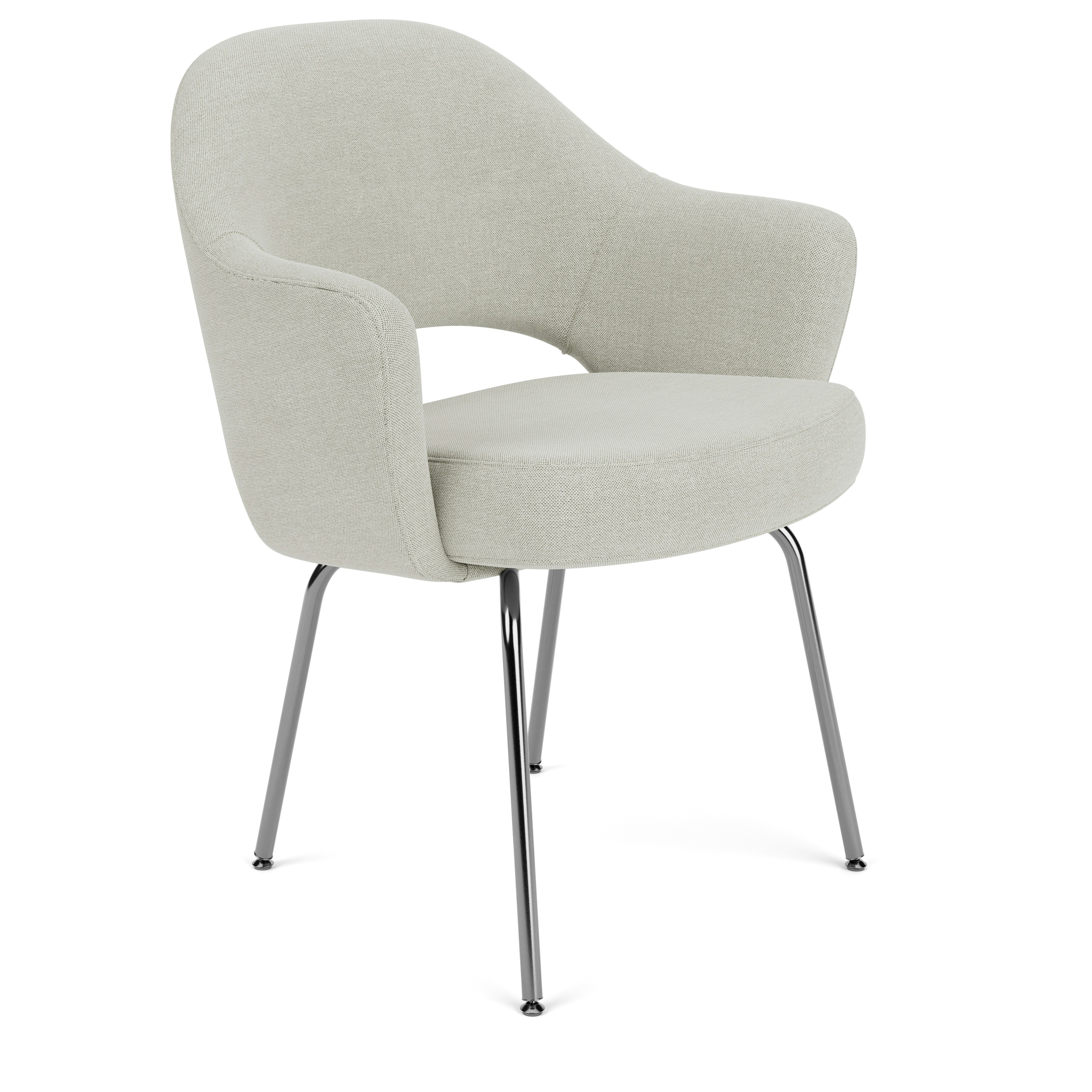 Saarinen Executive Armchair - Crossroad, Gravel, Polished Chrome