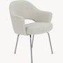 Saarinen Executive Armchair - Crossroad, Gravel, Polished Chrome