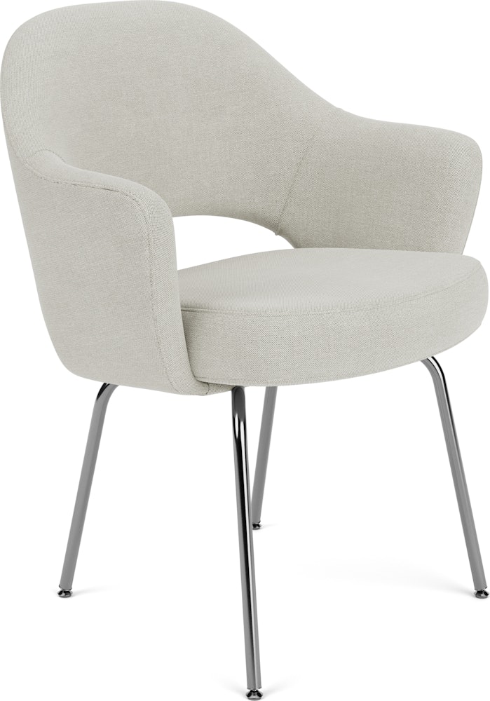 Saarinen Executive Armchair - Crossroad, Gravel, Polished Chrome
