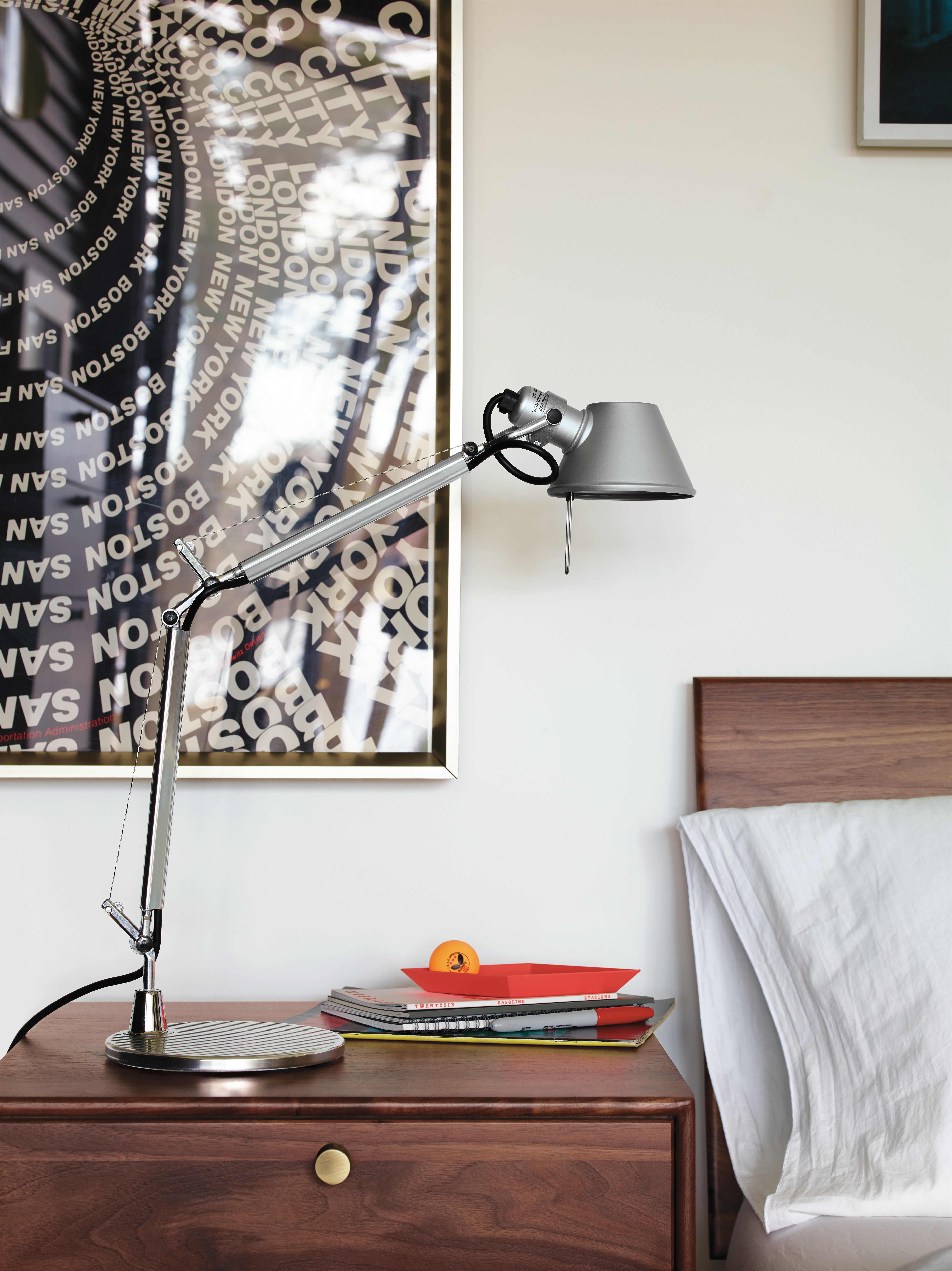 Artemide Tolomeo Mini 100W E26 Table Lamp with Aluminum Base | 100W