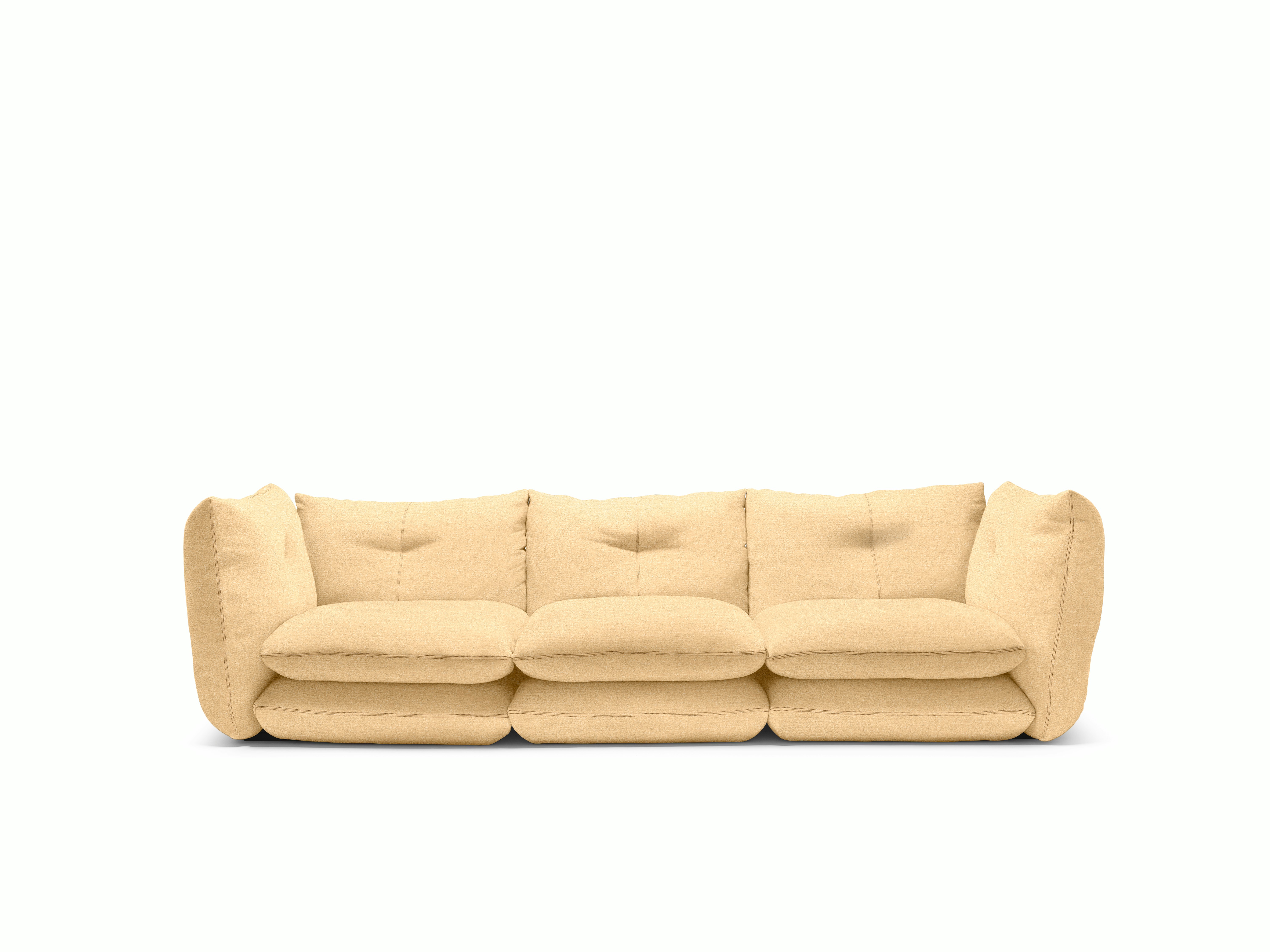 Pillo Sofa -  Three Seater,  Standard or Deep,  Iseo,  Beige