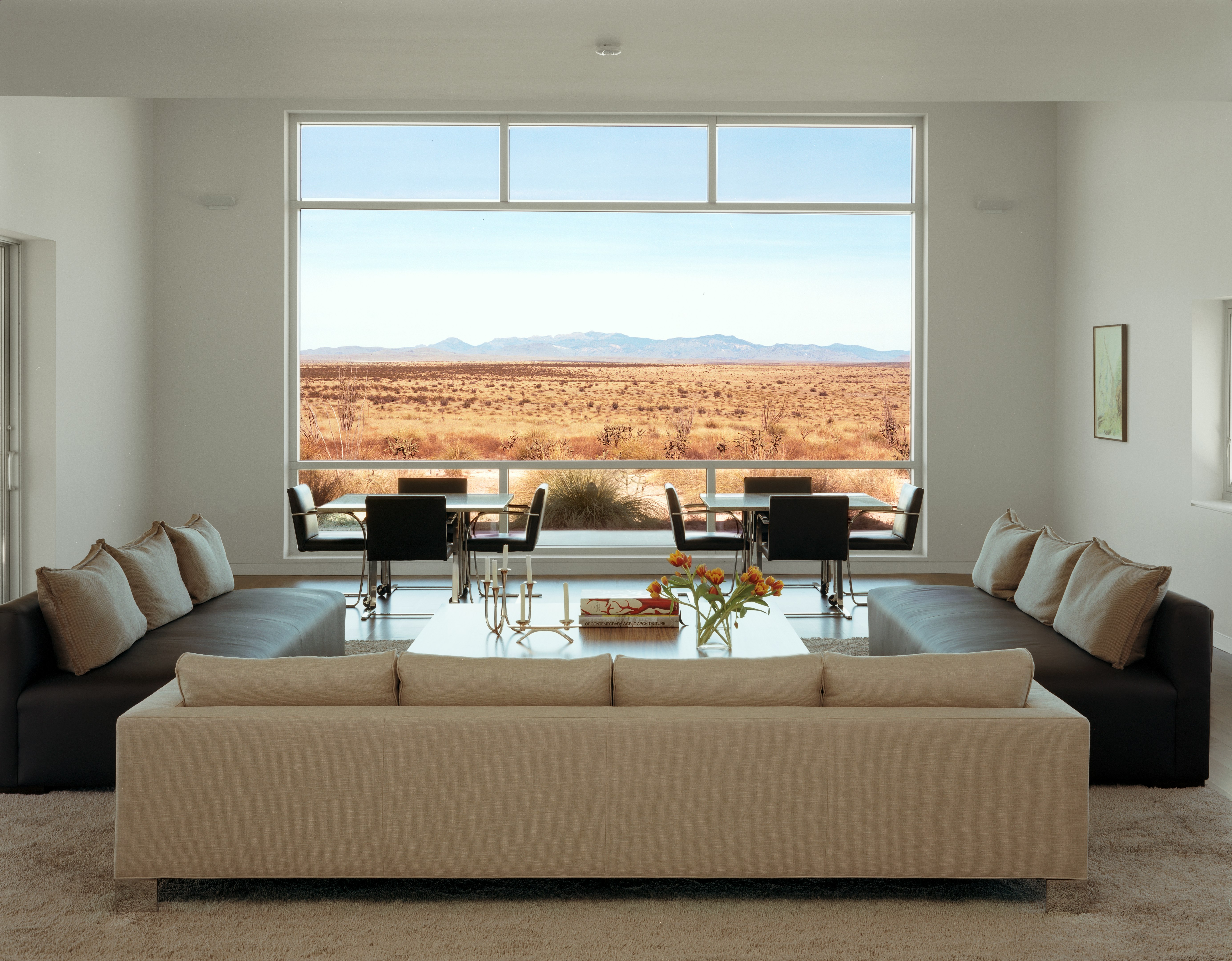 Knoll D'Urso Tables and Flat Bar Brno Chairs