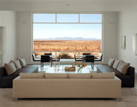 Knoll D'Urso Tables and Flat Bar Brno Chairs