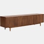 Raleigh Media Unit - 82",  Walnut"
