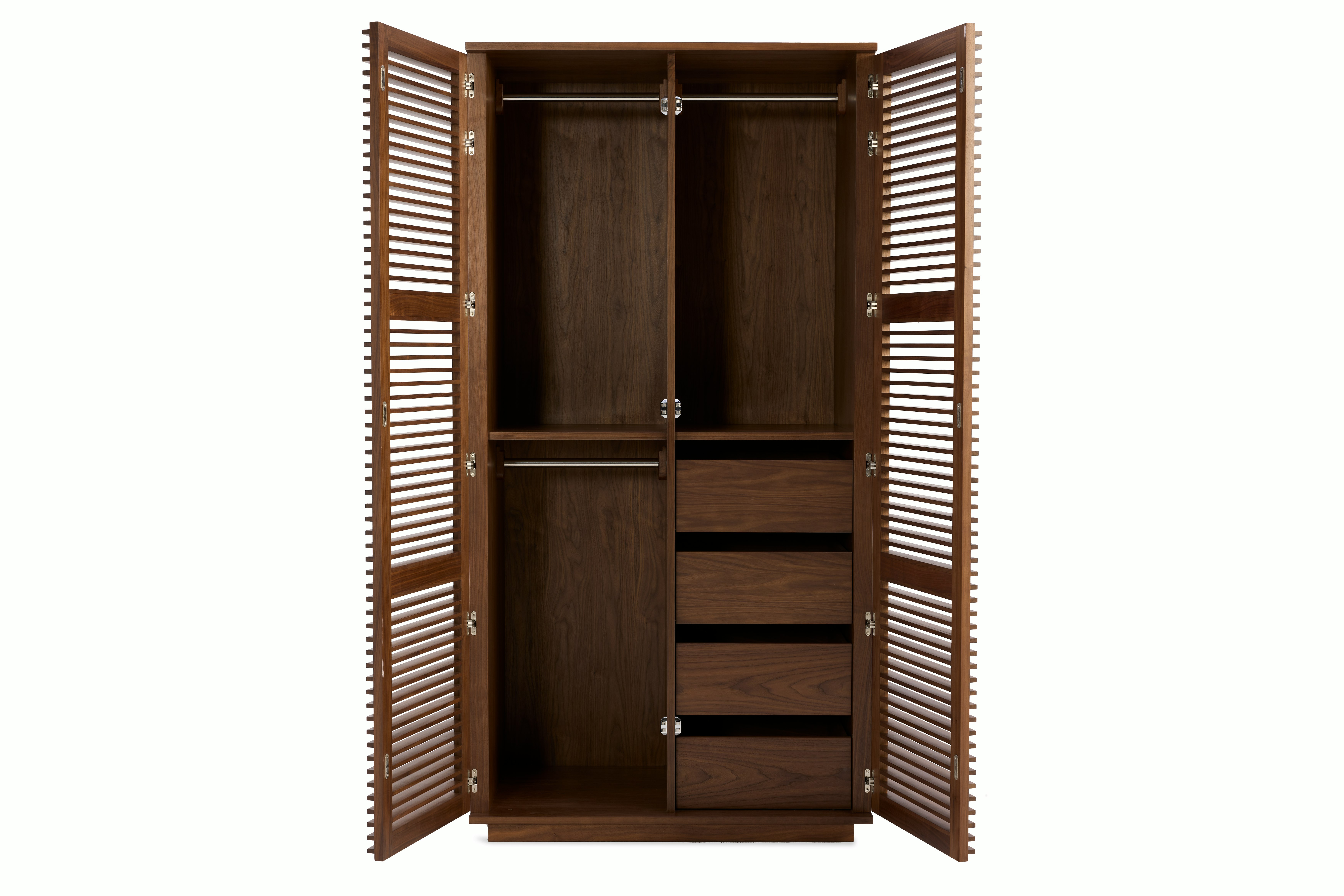 Line Wardrobe - Walnut