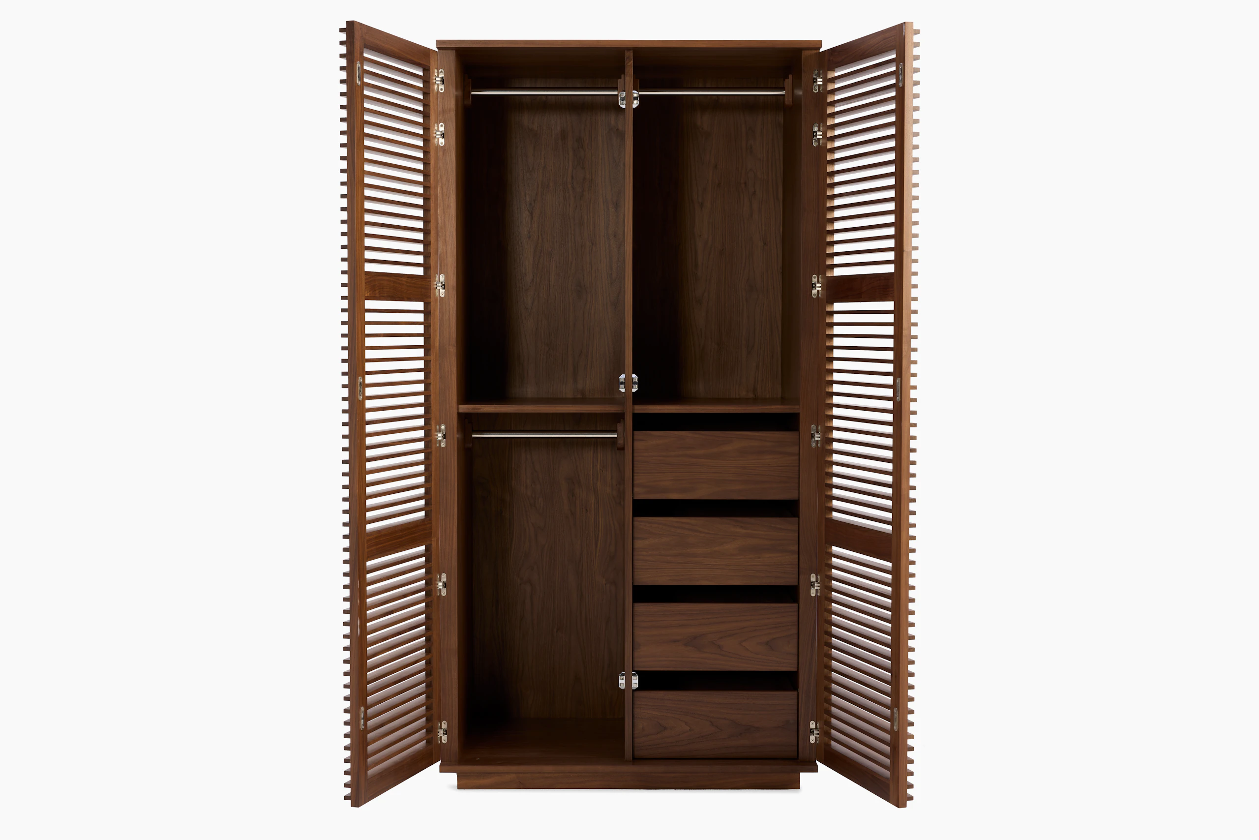 Line Wardrobe - Walnut
