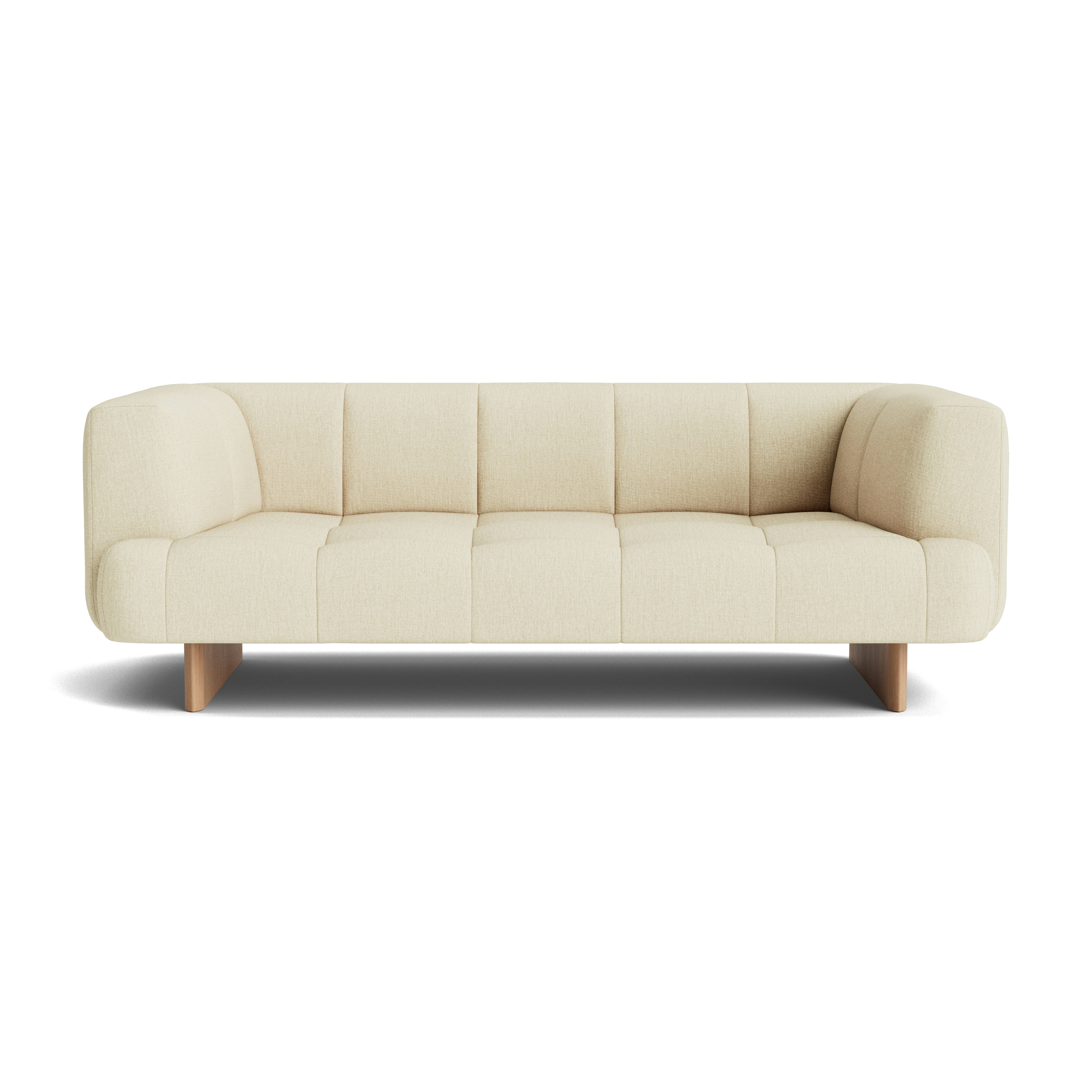 Quilton Lift Sofa - 2-Seat Sofa, Metaphor, Amandine, Lacquered Oak
