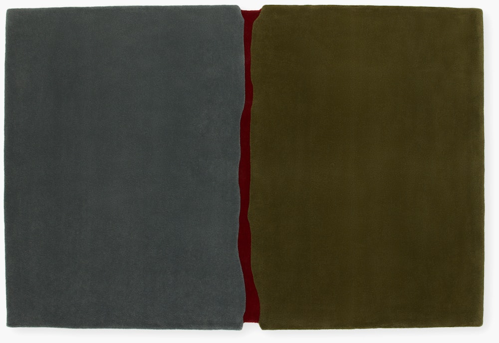 Por La Mitad Rug,  blue,  green