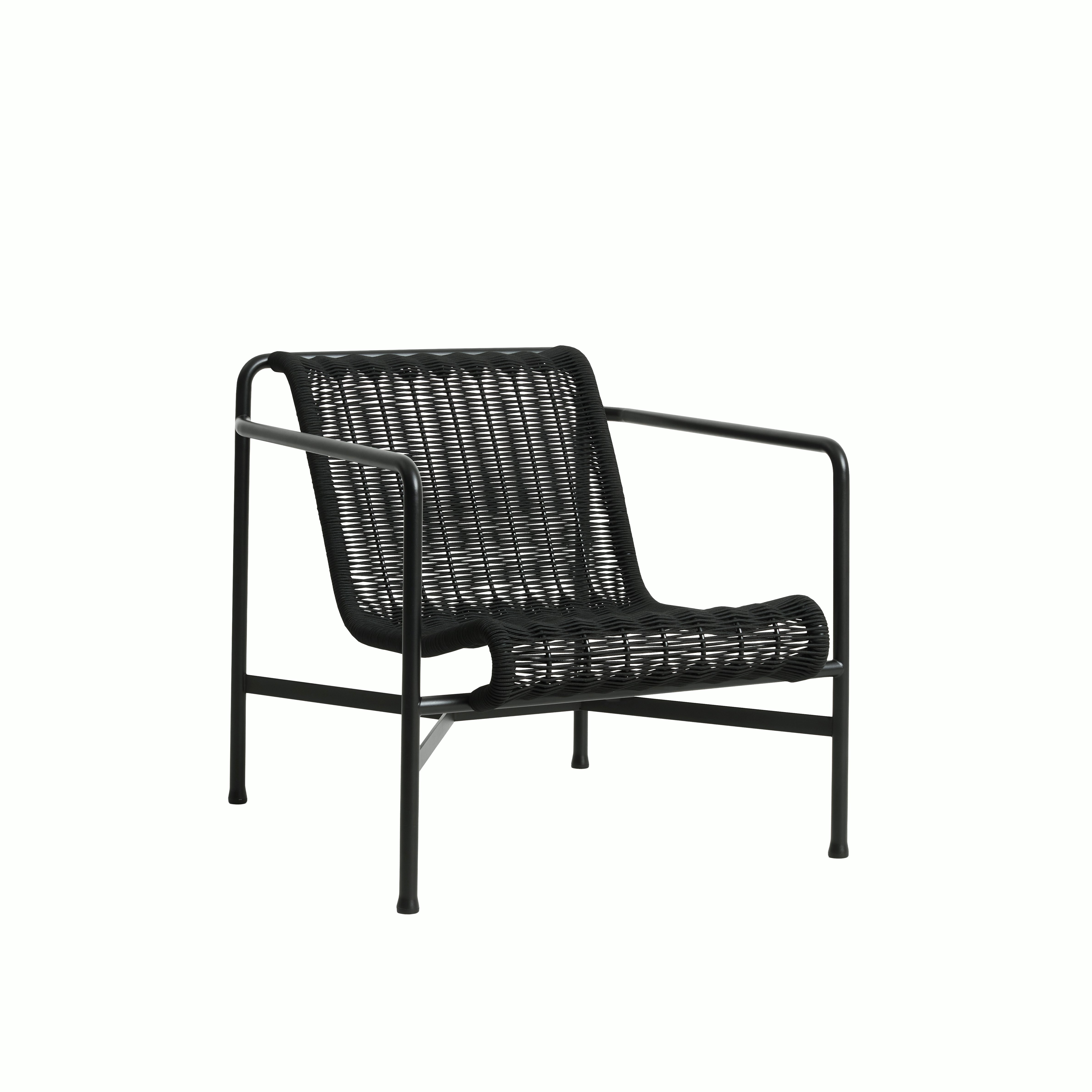 Palissade Cord Lounge Chair - Low Back, Anthracite