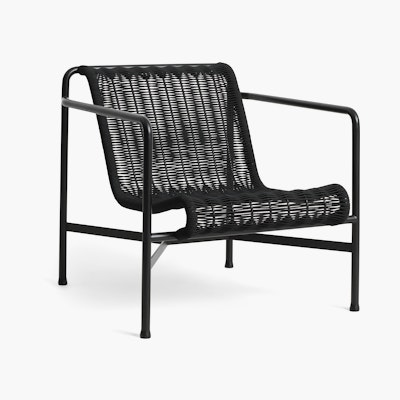 Palissade Cord Lounge Chair - Low Back, Anthracite Palissade Cord Lounge Chair - Low Back, Anthracite