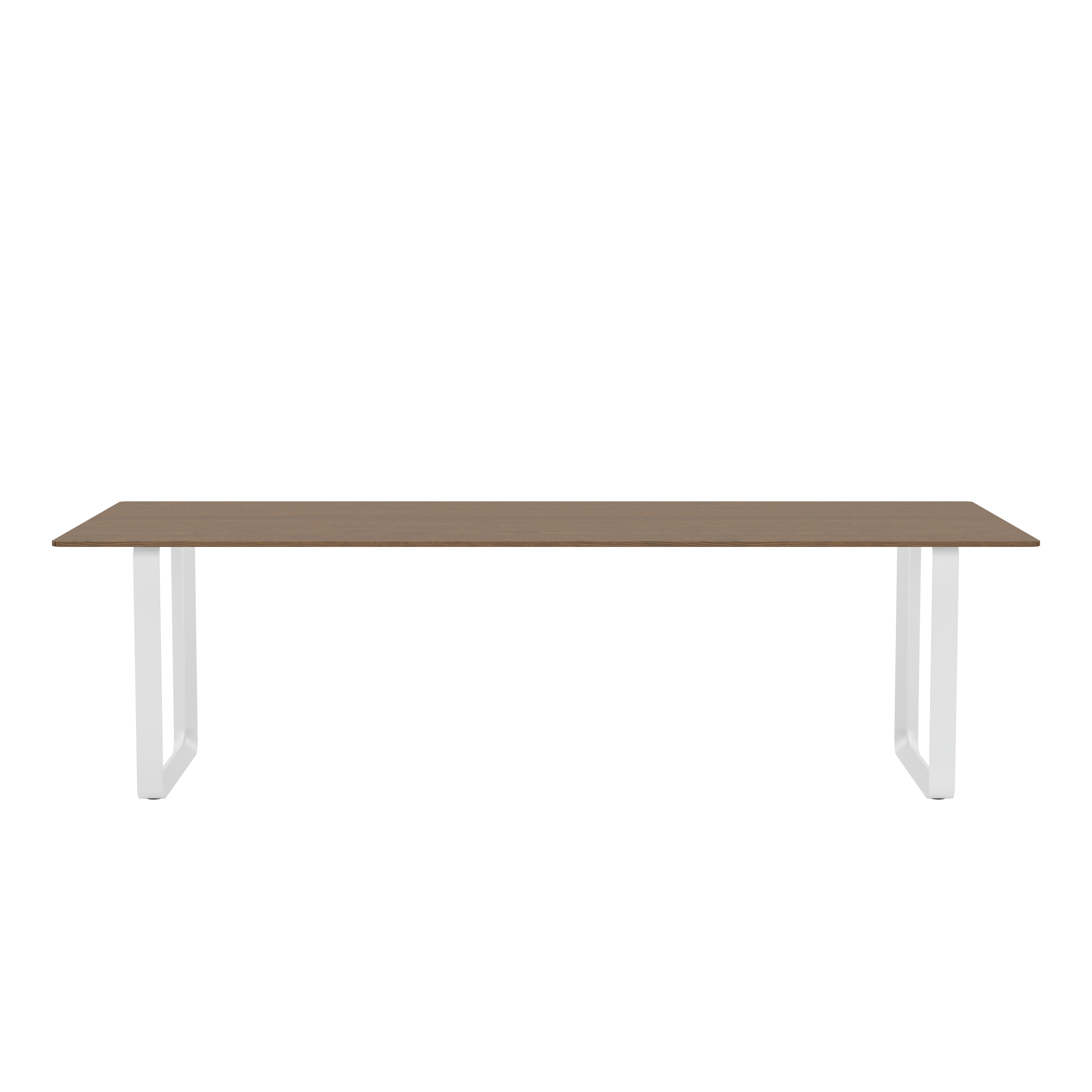 70/70 Table - 100" x 43"",  Solid Smoked Oak/White"