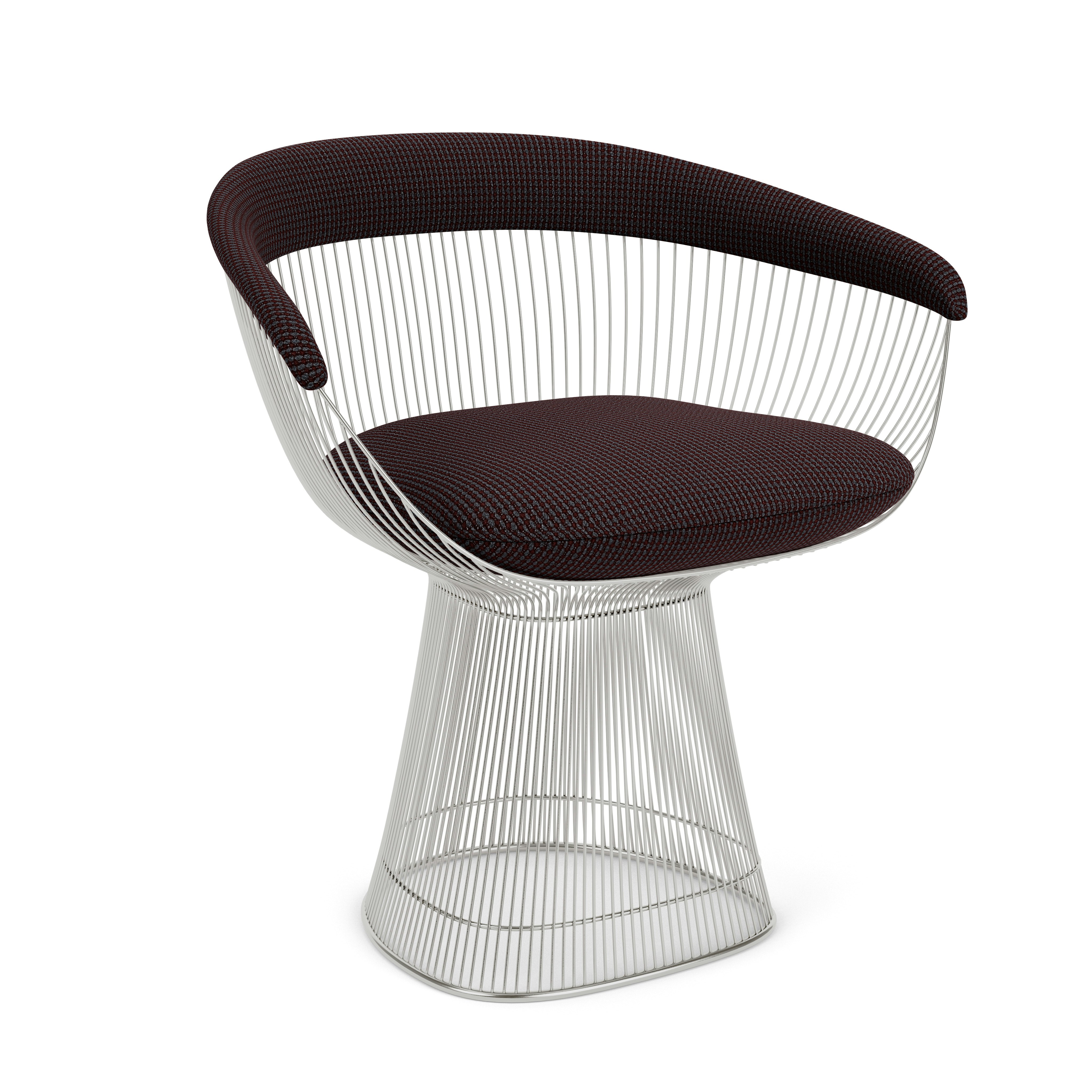 Platner Armchair - Polished Nickel, Cato, Gray