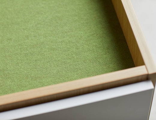 Anchor PET Liner Accessory, Sage anchor tray top liner PET felt mobile pedestal accessory personal storage organization goldmound yellow