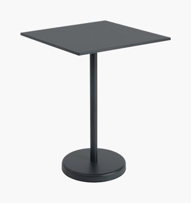 Linear Steel High Square Table