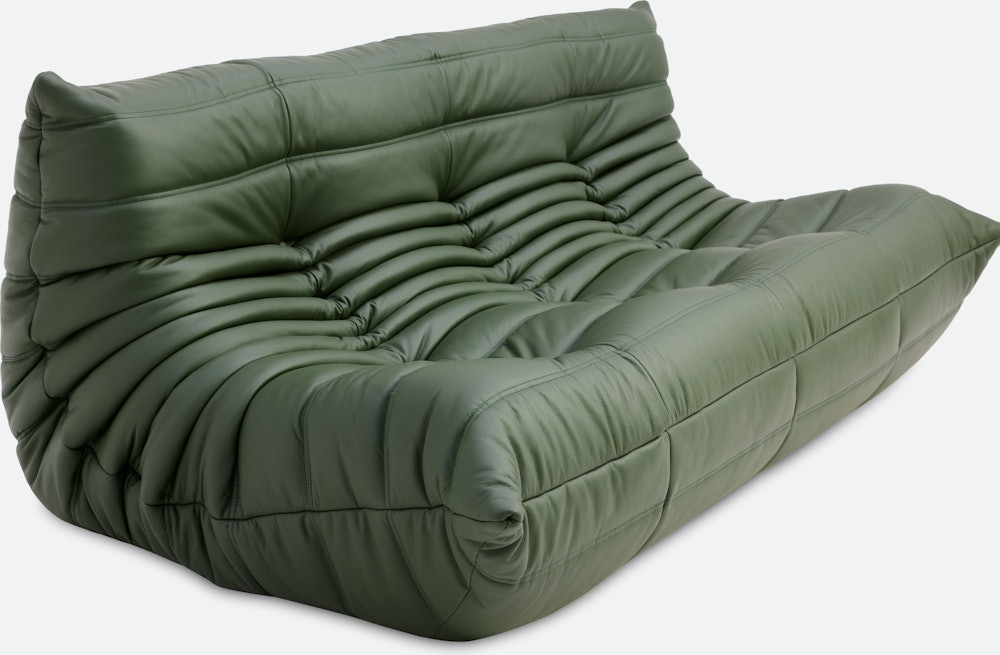 TOGO Sofa - Opera Leather,  olive
