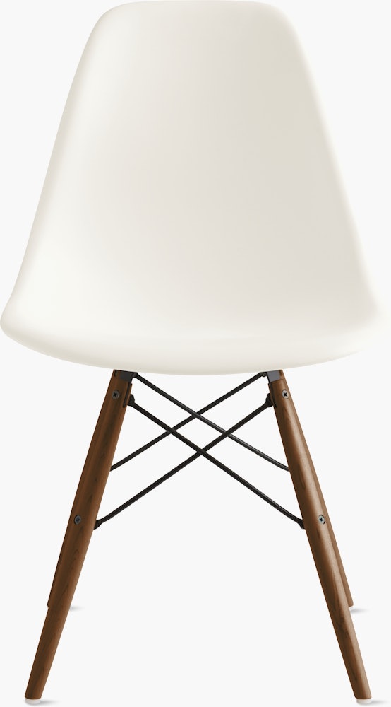 Eames Molded Plastic Side Chair, Eames Style Dining Chair With Cushion