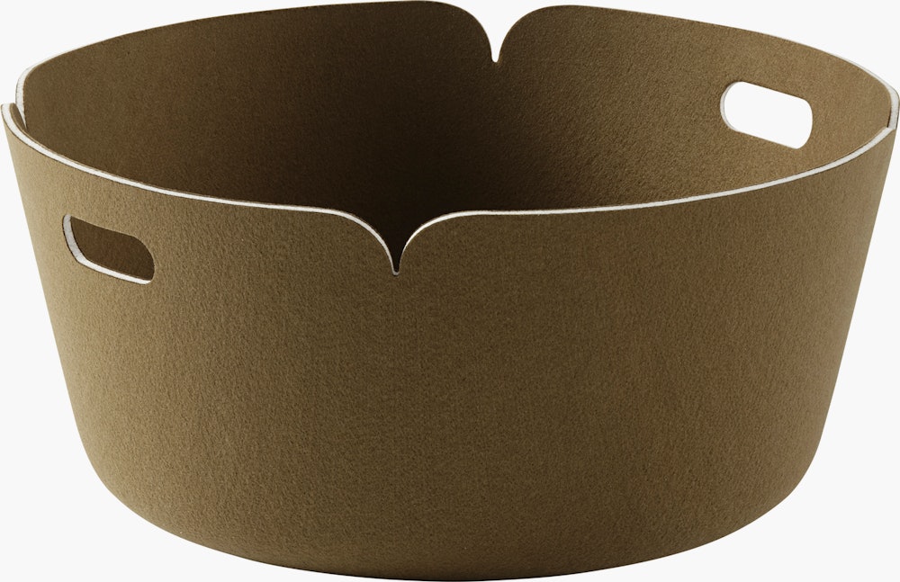 Restore round basket brown green