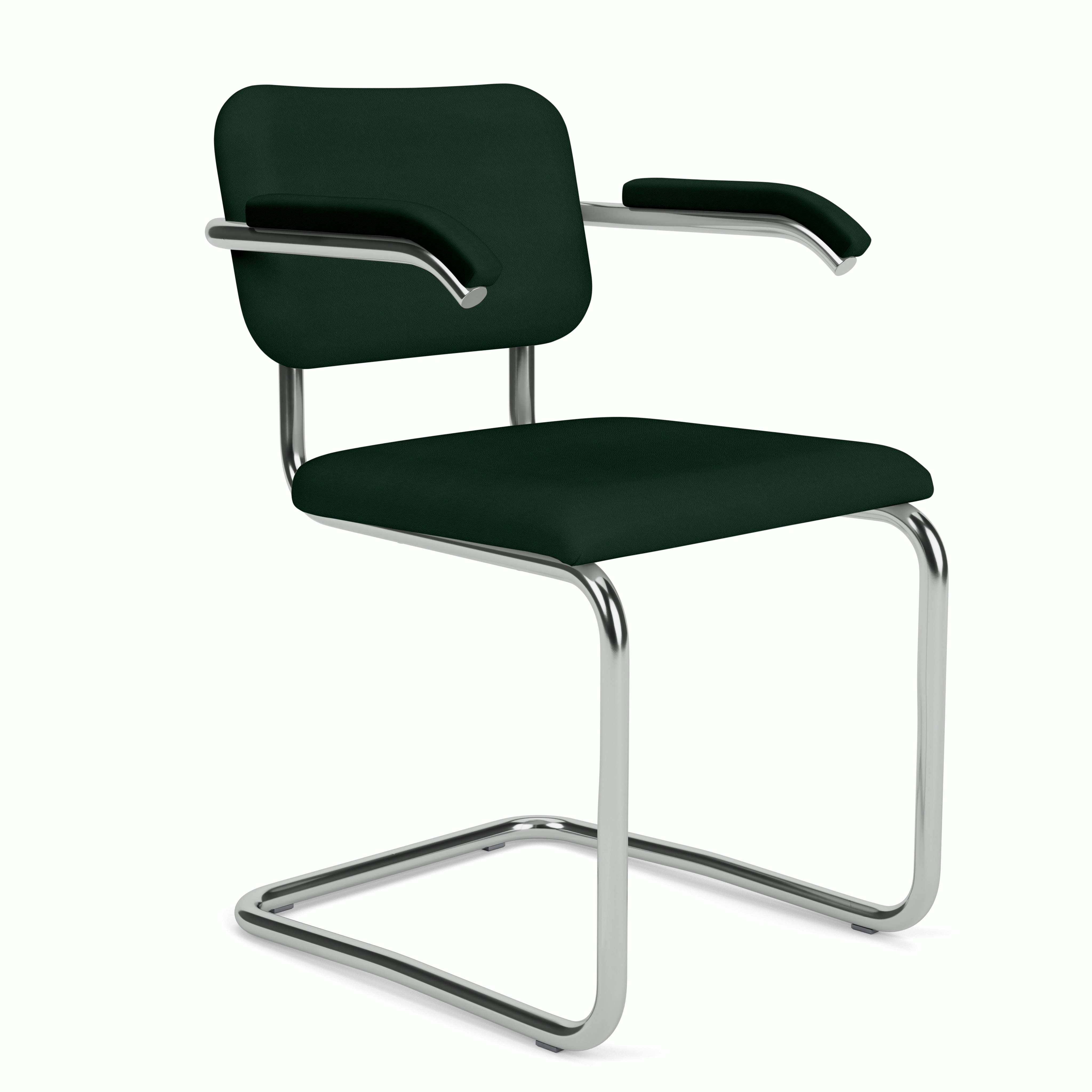 Cesca Armchair - Volo Leather,  Arbor Shade