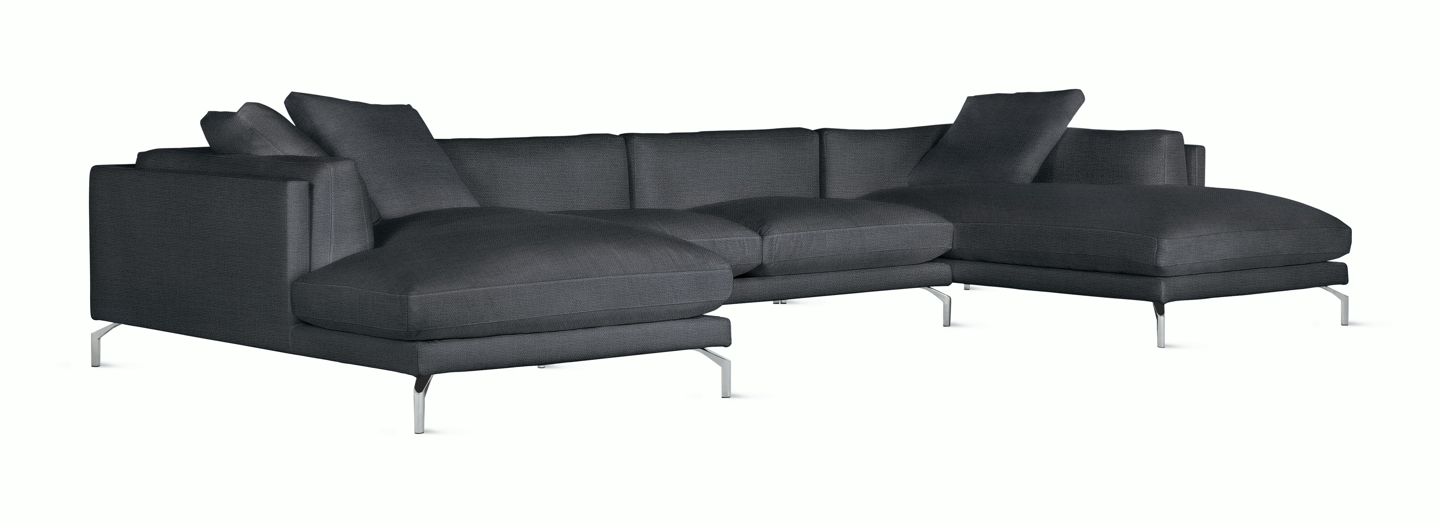 Como Double Chaise Sectional