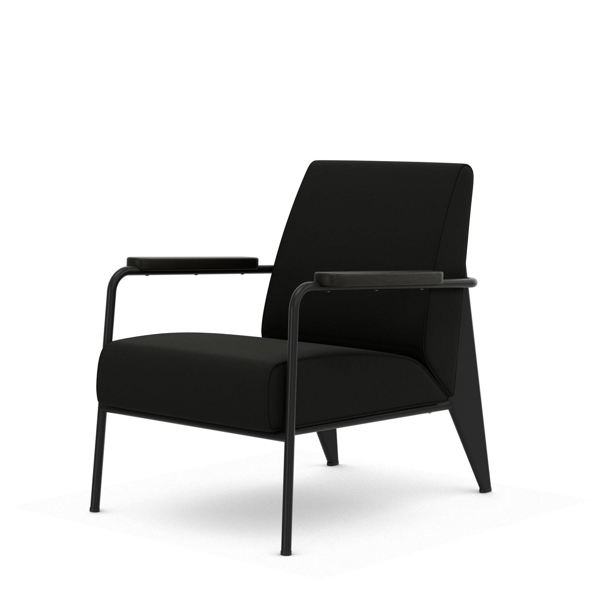 Fauteuil De Salon - Volo,   Black,   Deep Black,   Dark Oak,   Hard Glides