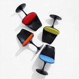 Saarinen Tulip Side Chair Saarinen Tulip Chairs with black base