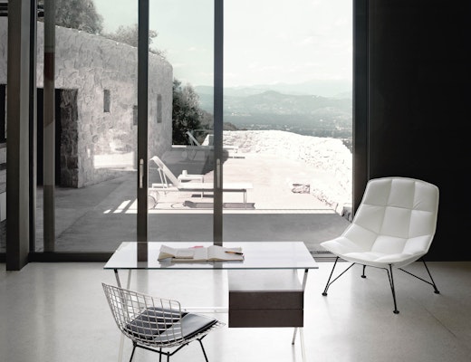 Bertoia Two-Tone Side Chair and Franco Albini Desk knollstudio residential residence home