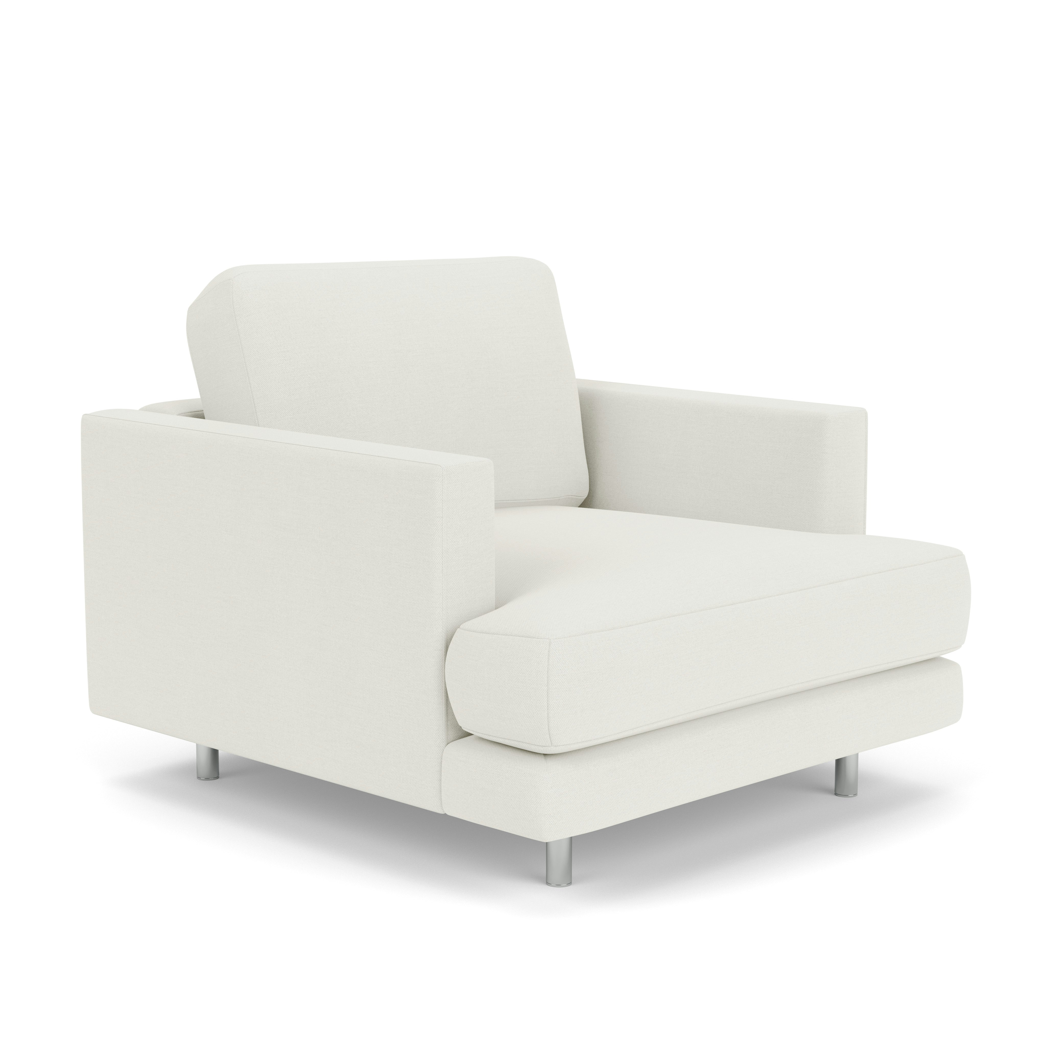 D'Urso Lounge Chair - Hourglass, Air, Polished Chrome