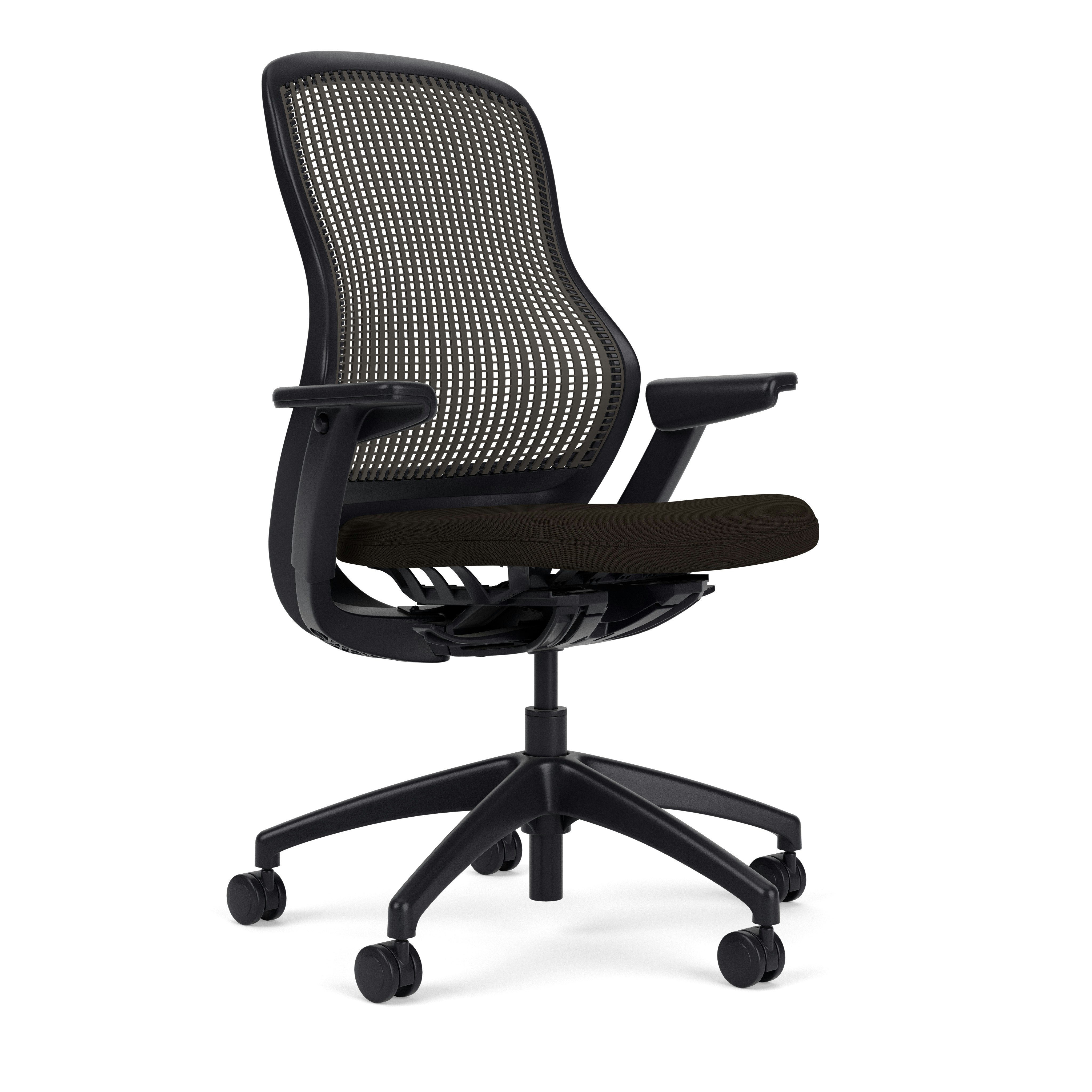 ReGeneration Task Chair - Height Adjustable, Dark, Espresso, Espresso, Plastic, Hard Wheel