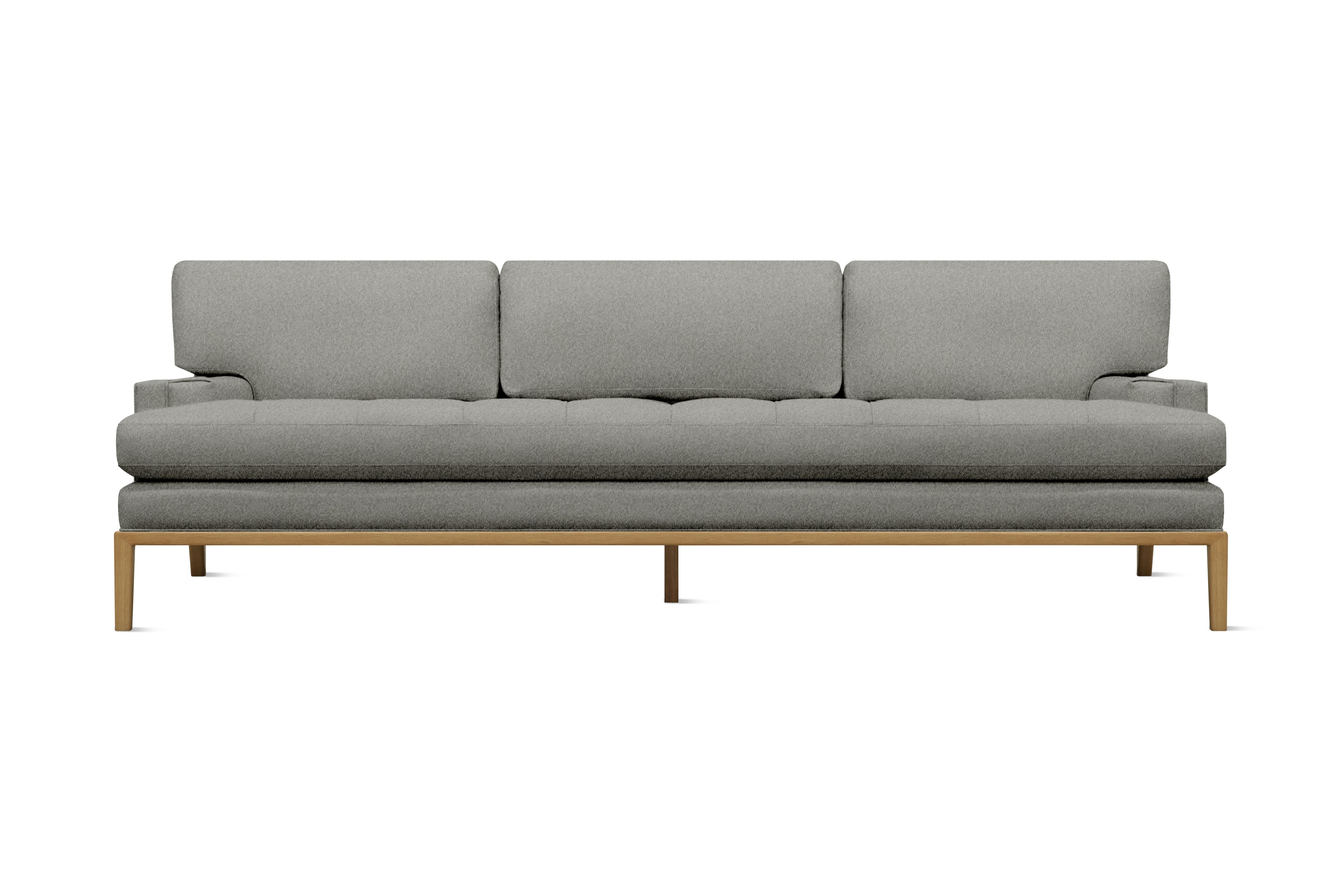 Forster Sofa - Alpaca Faux,  Shale,  Oak